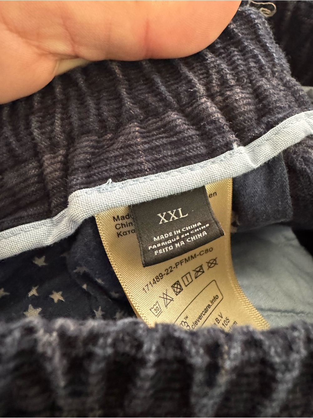 Scotch & Soda Black Corduroy Plaid Drawstring Pants - Picture 2 of 7